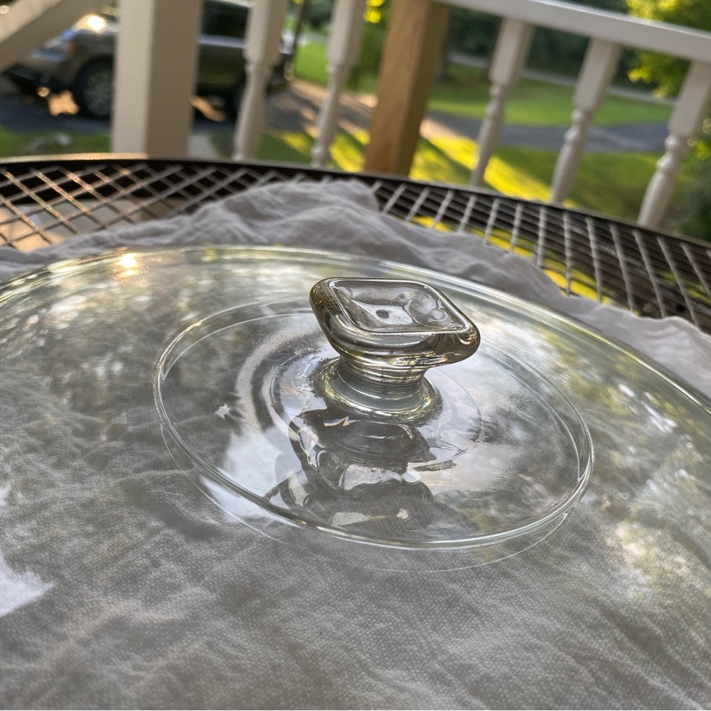 Glass Casserole Dish Lid Fits 2 Quart Casserole Dishes (1)